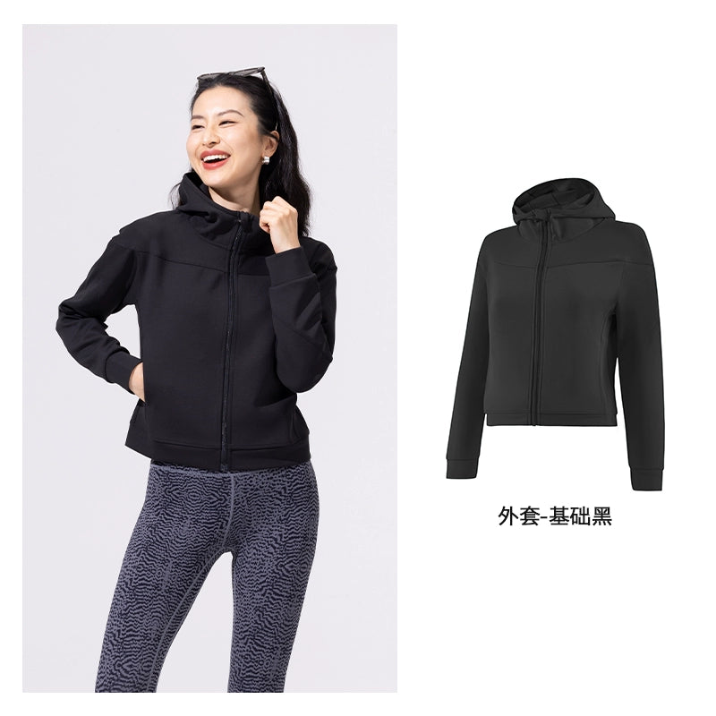 Yoyoplus Slim Fit Loose Long Sleeve Hooded Jacket image 0