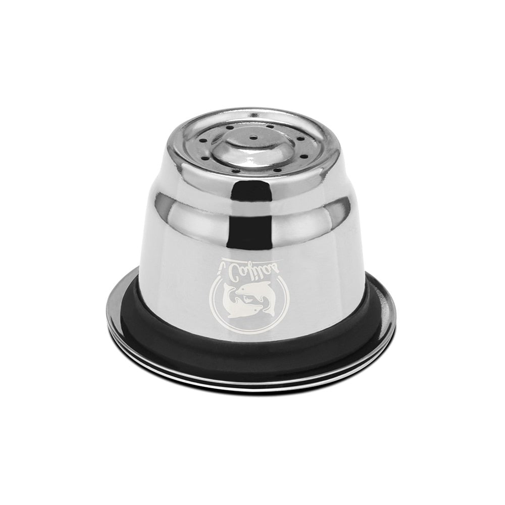 Nespresso Stainless Steel Refillable Coffee Capsule | Coffee Tamper Reusable Coffee Pod image 2