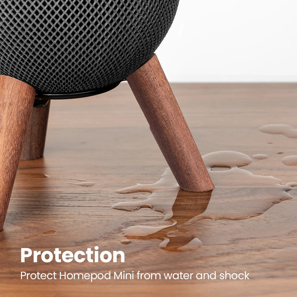 GGMM Real Wood Stand for HomePod Mini | Stylish Tripod with Metal Frame image 2
