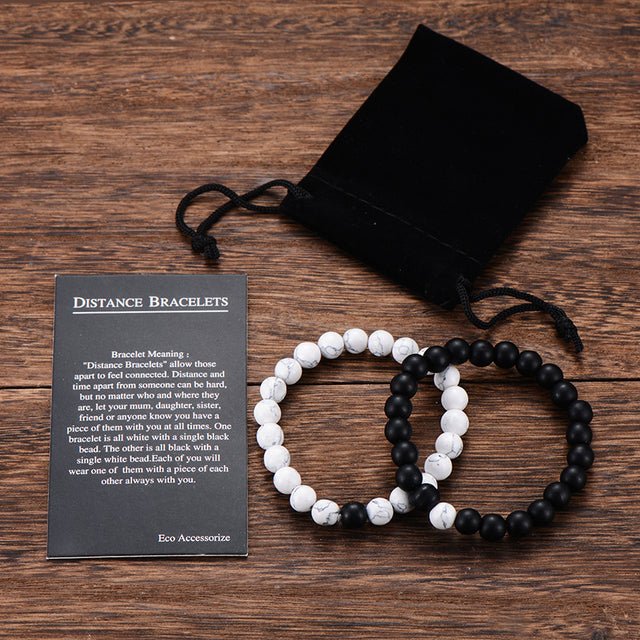 2Pcs/Set Couples Classic Natural Stone Beaded Bracelets image 23