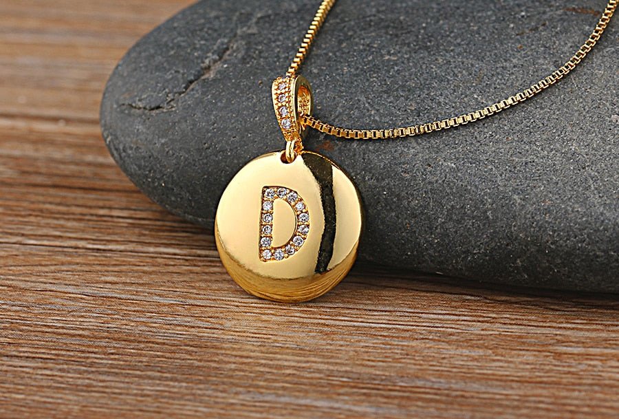 Top Quality Personalized Gold Letters Women and Girls Initial Letter Necklace image 22