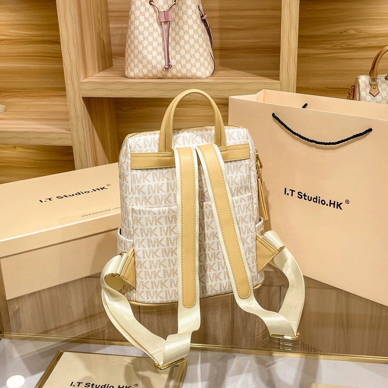 Genuine Leather Women‚Äôs Fashion Summer Travel Backpack Bag | Stylish & Durable image 3