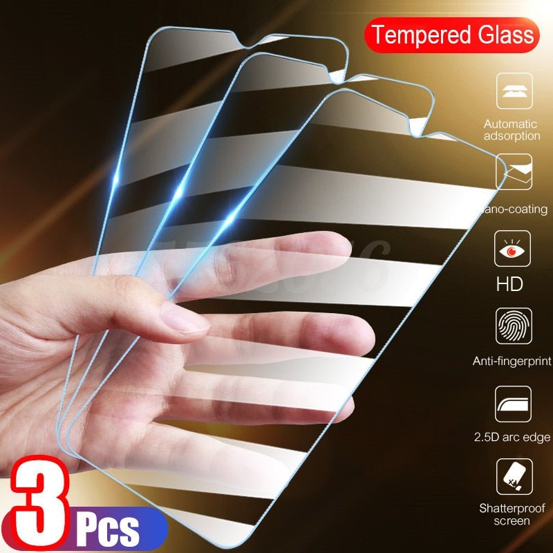 3Pcs Tempered Glass Screen Protector For Huawei P30 P40 Lite P20 image 0