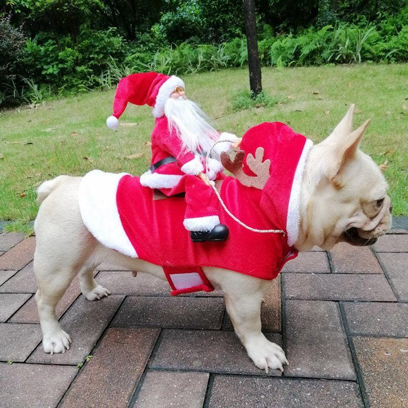 Christmas Dog Santa Cosplay Outfit | Carnival Pet Costumes Apparel image 10
