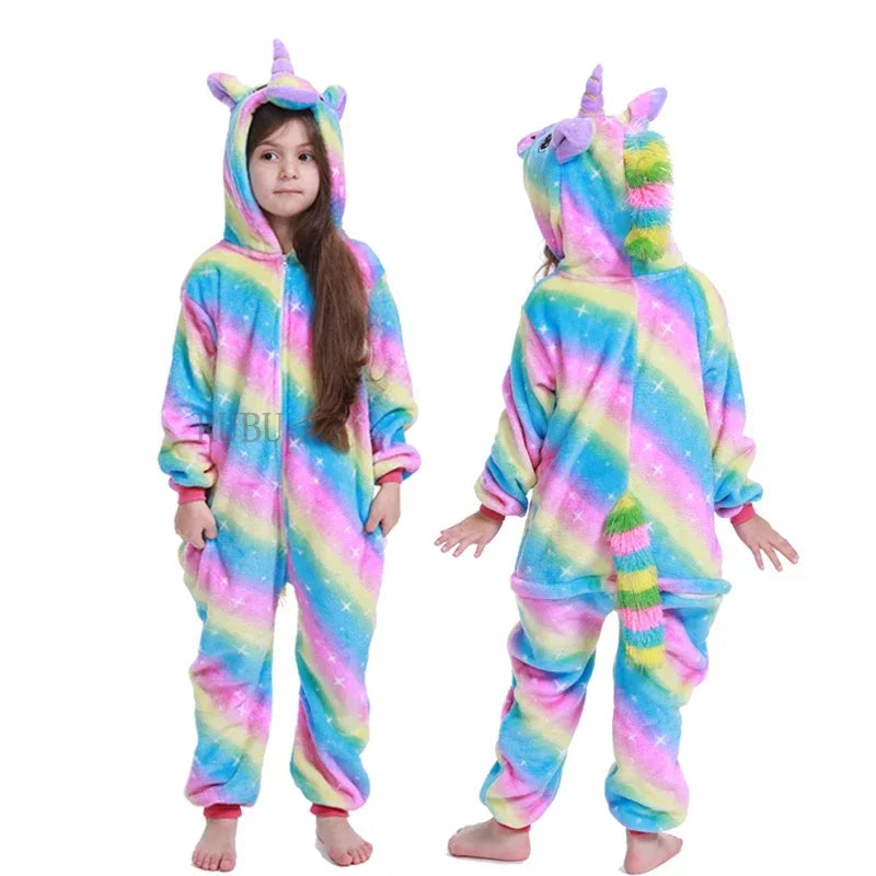 Unisex Animal Onesies for Adults | Unicorn, Lion, Panda, Cat Kigurumi Pajamas & Winter Sleepwear image