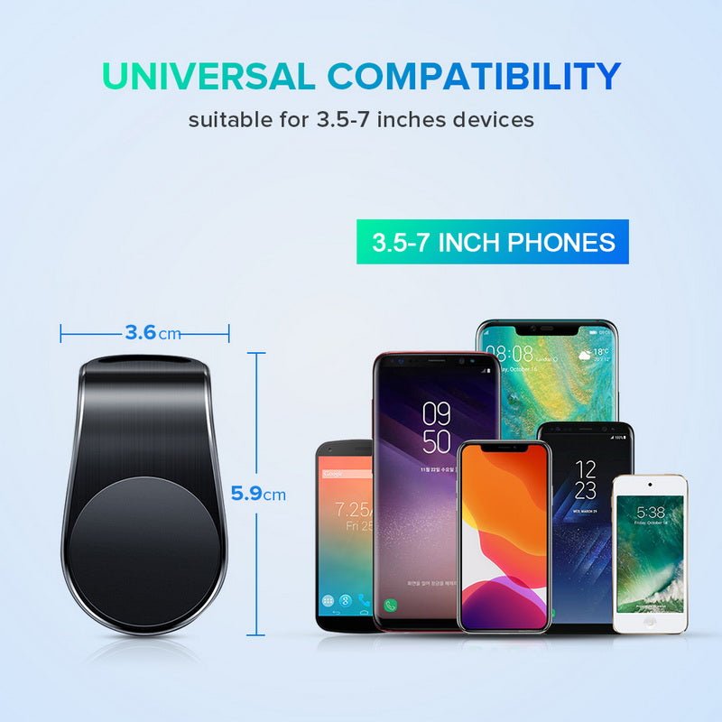 GETIHU Metal Magnetic Car Phone Holder | Mini Air Vent Magnetic Clip Mount Mobile Phone Car Stand image 5