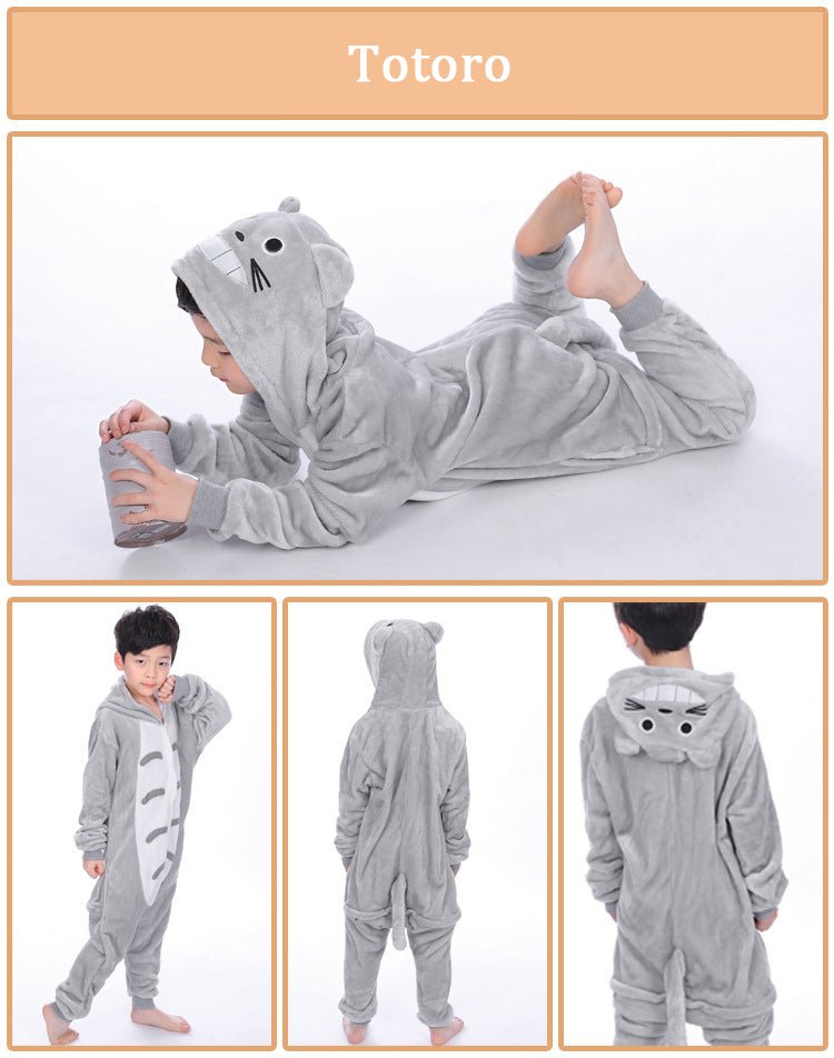 Winter Unicorn Onesies Pajamas | Kids Flannel Warm Jumpsuit SleepWear image 10