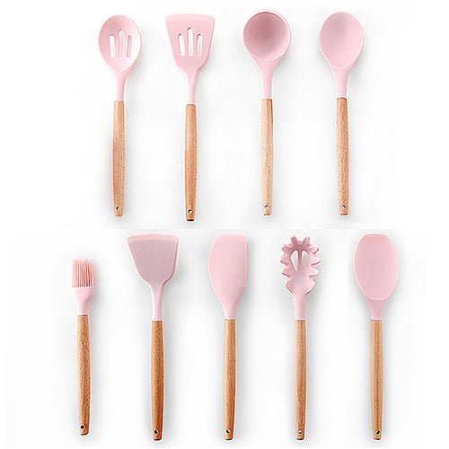 Heat Resistant Non-Stick Silicone Kitchenware Cooking Utensils Set With Storage Box Tools image 19