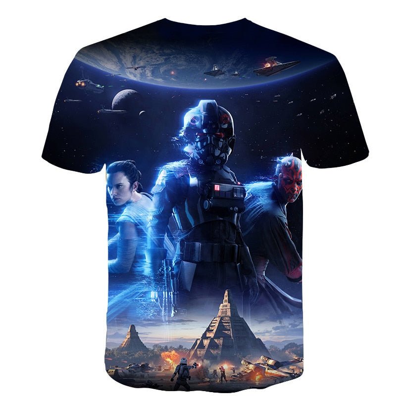 New Novelty 3D Printed Kids Compression Tee-shirt image 41