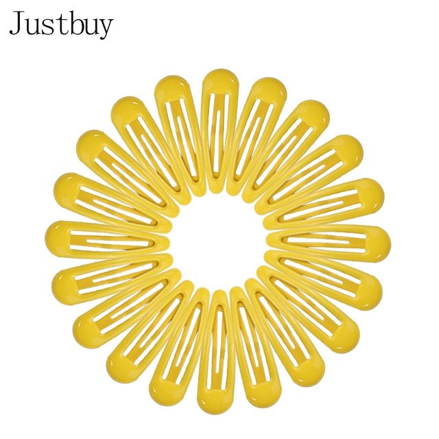 Snap Hair Clips - yellow image