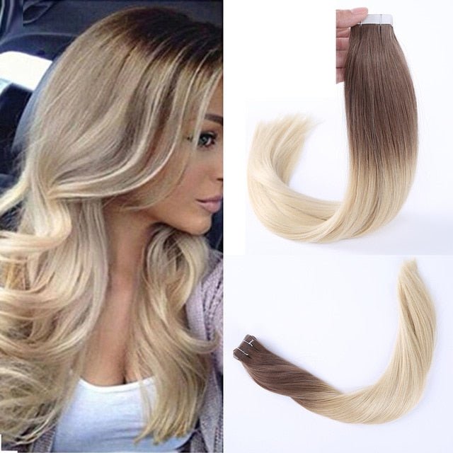 SINDRA 100% Seamless Tape-In Real Human Hair Extensions image 16