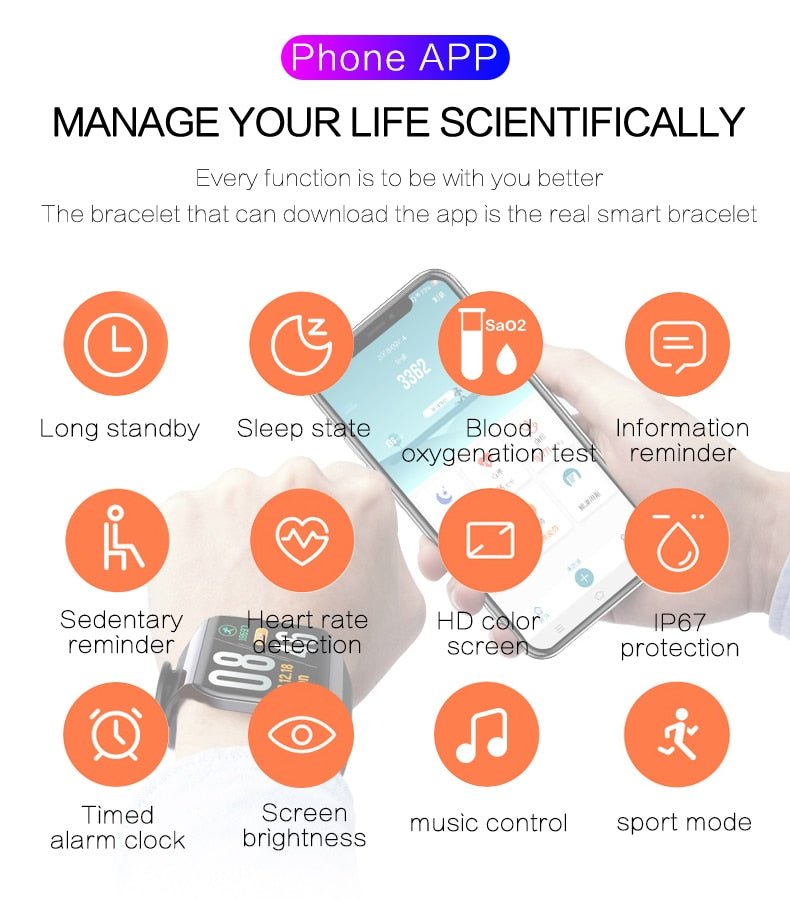 KSUN Bracelet Band Smartwatch With Heart rate monitor image 12