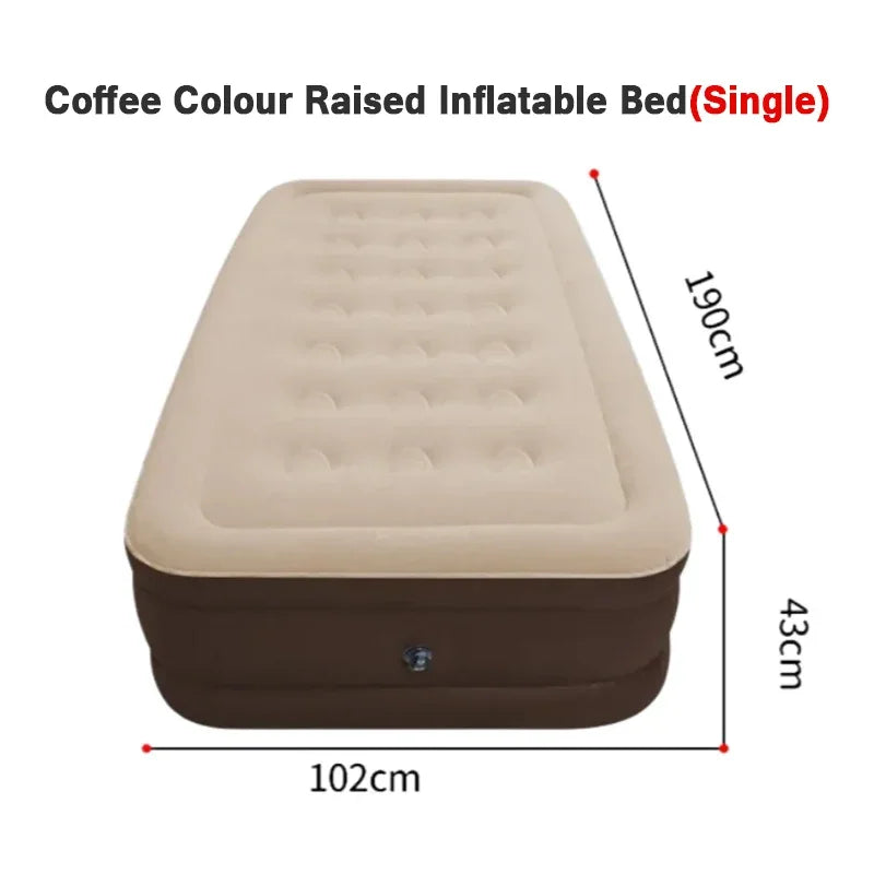 Elevated Air Mattress with Built-In Electric Pump & Pillow – Perfect for Home, Guests & Camping image 16