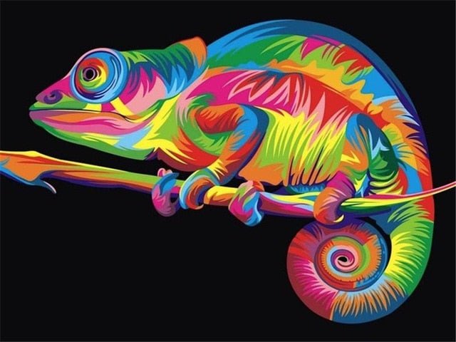 Oil Painting By Numbers Canvas Pictures Set Animals 50x40cm - SZGD618, 50X40cm No Frame image