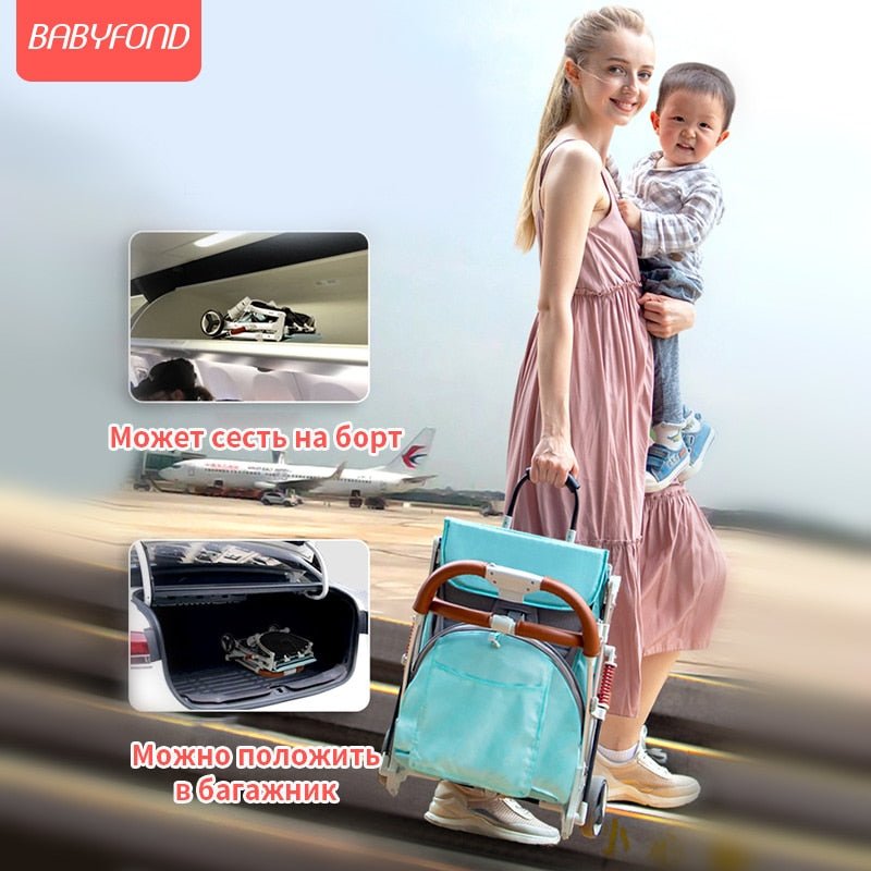 Babyfond 5.8 kg Portable Light Carriage Newborn Baby Stroller image 3