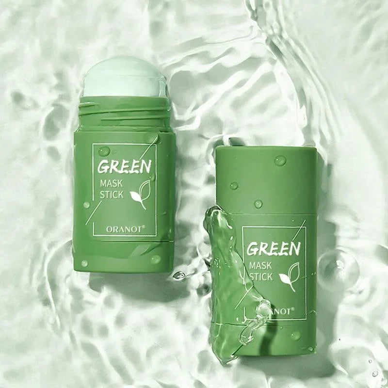 40g Cleansing Green Tea Bar Mask | Cleansing Mud Bar Mask Oil Control | Anti Acne Eggplant Skin Care Whitening Shrinkage Pore image 4