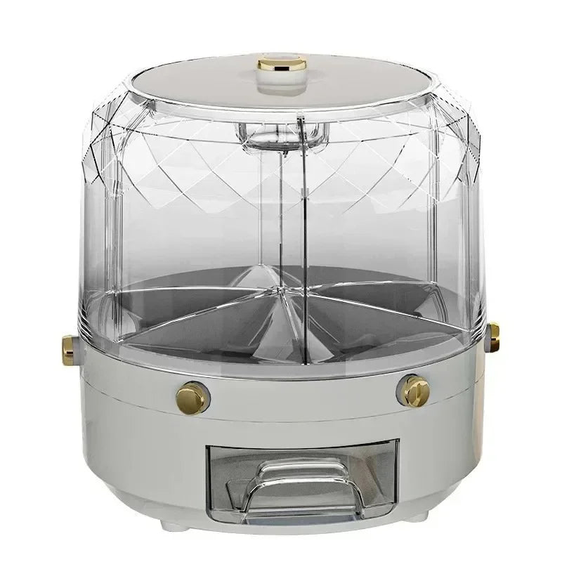 360 Degree Rotating Rice Dispenser Food Container Storage Box image 16