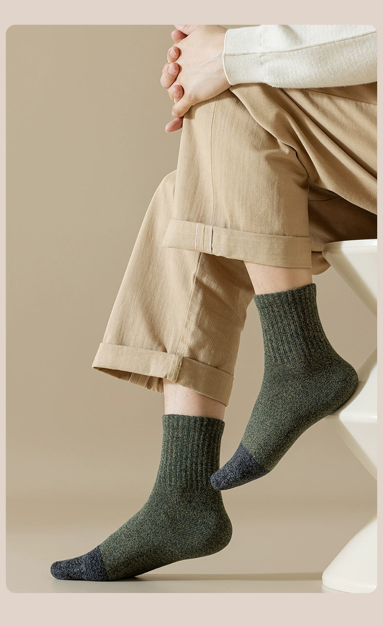 Socks Men's Pure Cotton Sweat Absorbing Breathable Spring, Autumn and Winter Socks image 17