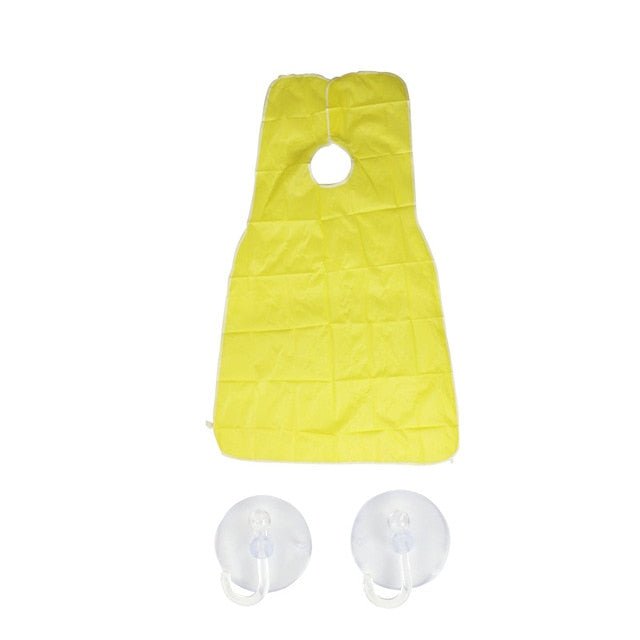 Pongee Beard Shave Apron Bib Trimmer and Razor Holder Rack image 1