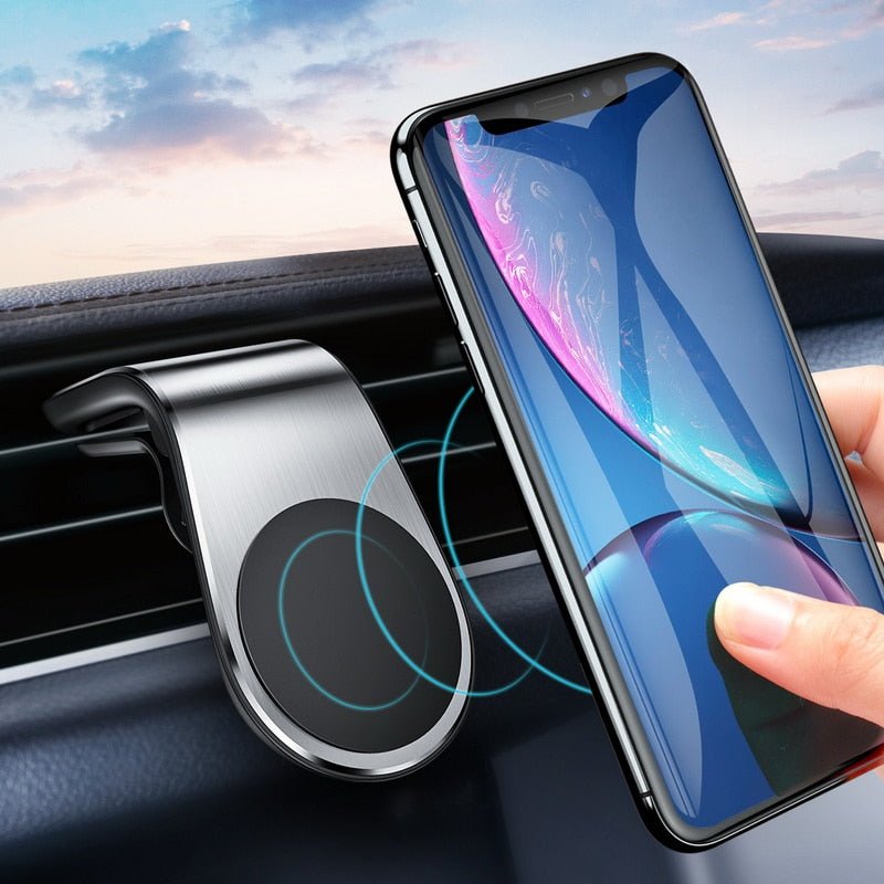 GETIHU Metal Magnetic Car Phone Holder | Mini Air Vent Magnetic Clip Mount Mobile Phone Car Stand image 0