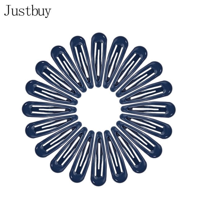 Snap Hair Clips - dark blue image