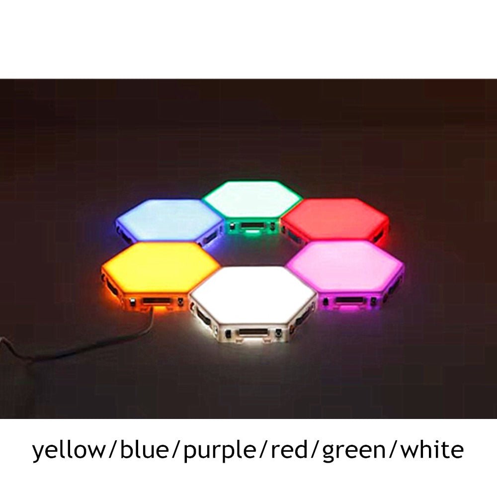 Quantum LED Hexagonal Lamps | Touch Sensitive Modular Wall Decoration Lighting System image 5
