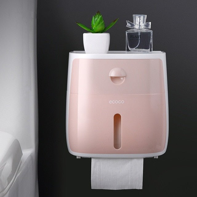 Waterproof Wall Mountable Toilet Tissue Paper Holder image 4