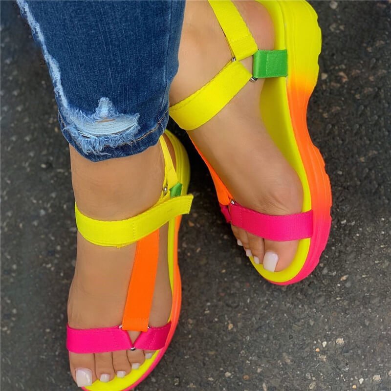 Sarairis Multi Colors Casual Shoes | Comfortable Female Sandals image 3