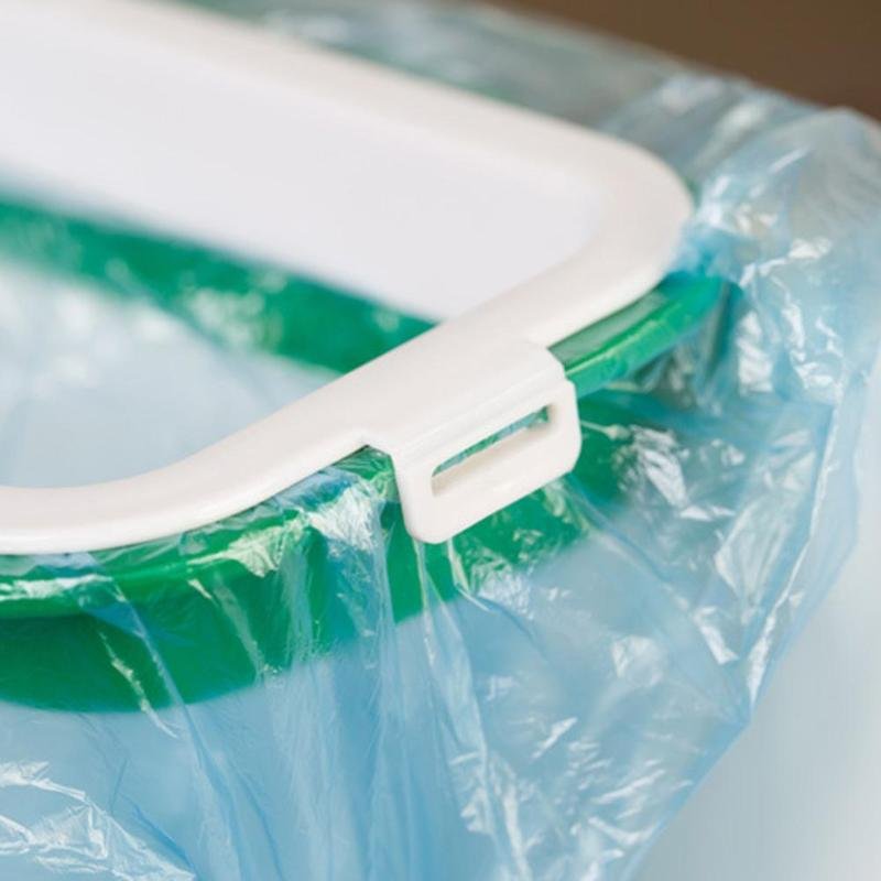 Portable Hanging Plastic Garbage Kitchen Trash Bag Rack image 2