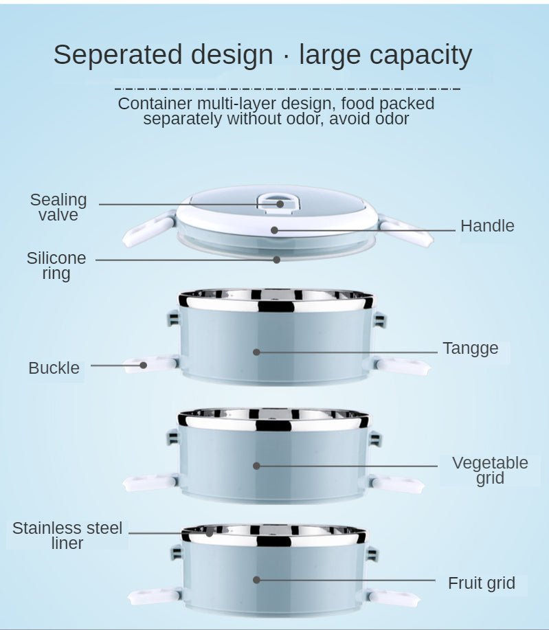 Stainless Steel Thermal Food Storage Lunch Box image 18