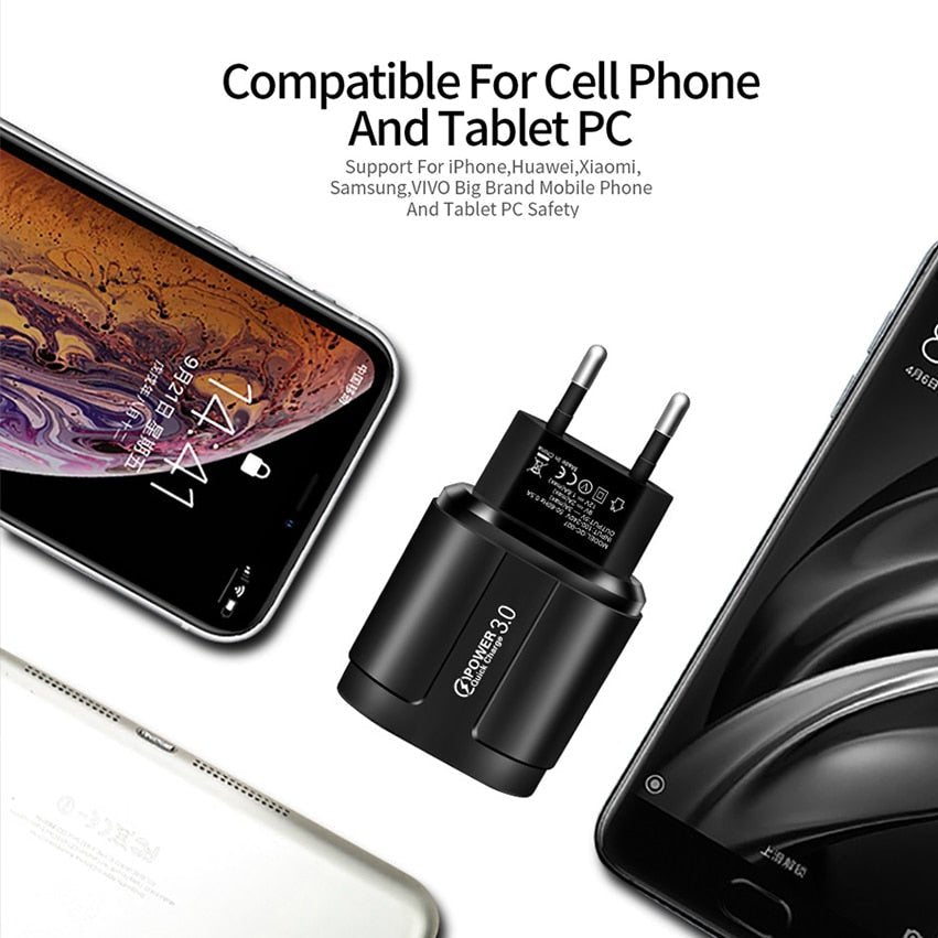 USB Fast Quick Universal Wall Mobile Phone Tablet Charger for iPhone 11 Samsung Huawei image 2