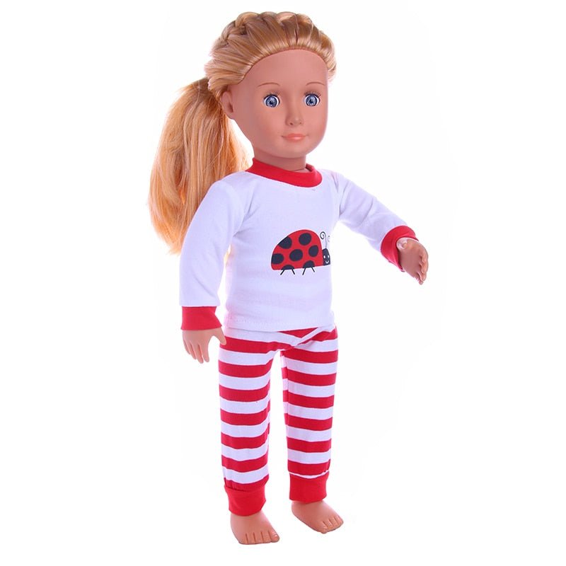 13 Styles Pajamas, Nightgown and Sleepwear Fit | 18 Inch American & 43CM Baby Doll Clothes Accessories image 41