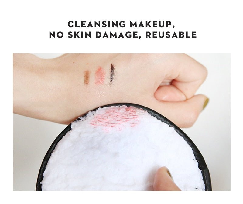 Facial Cleansing Microfiber Cloth Pads | Cotton Facial Makeup Remover Puff image 6