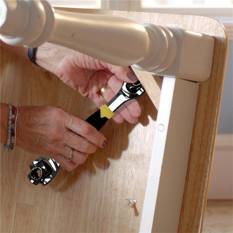 48 in 1 Socket 360 Degree Rotation Universal Wrench Spanner Work with Spline Bolts image 11