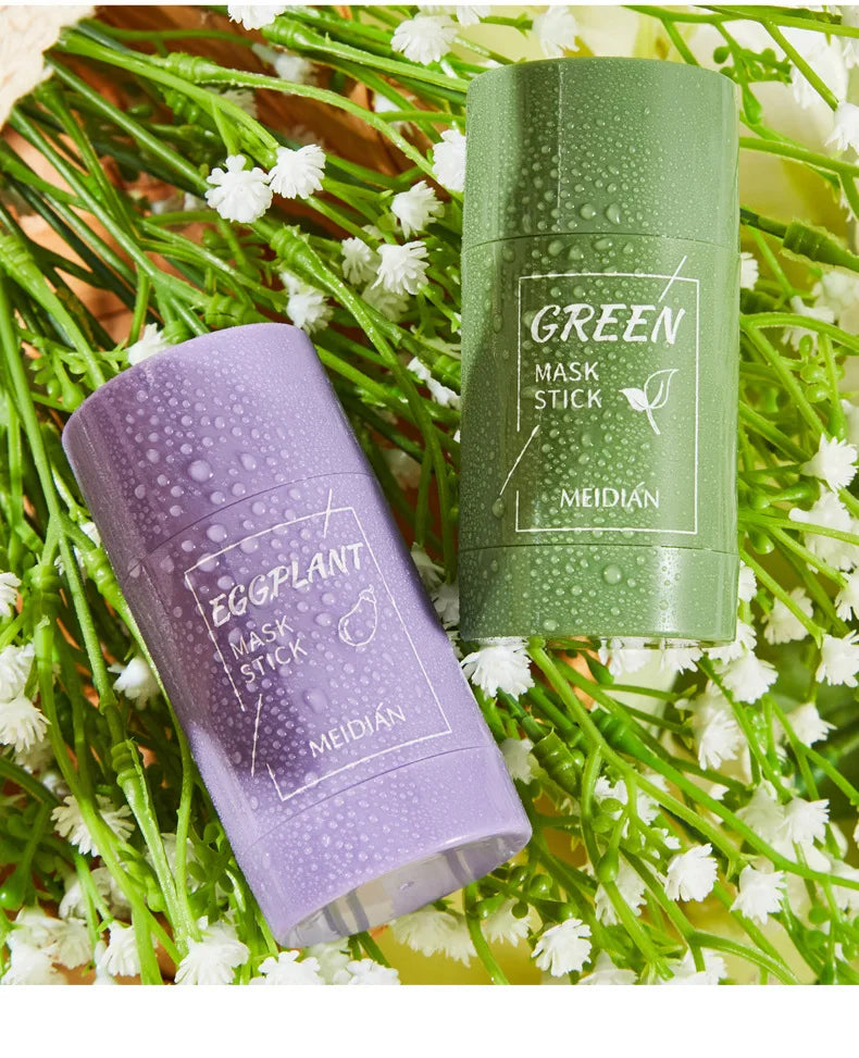 40g Cleansing Green Tea Bar Mask | Cleansing Mud Bar Mask Oil Control | Anti Acne Eggplant Skin Care Whitening Shrinkage Pore image 20