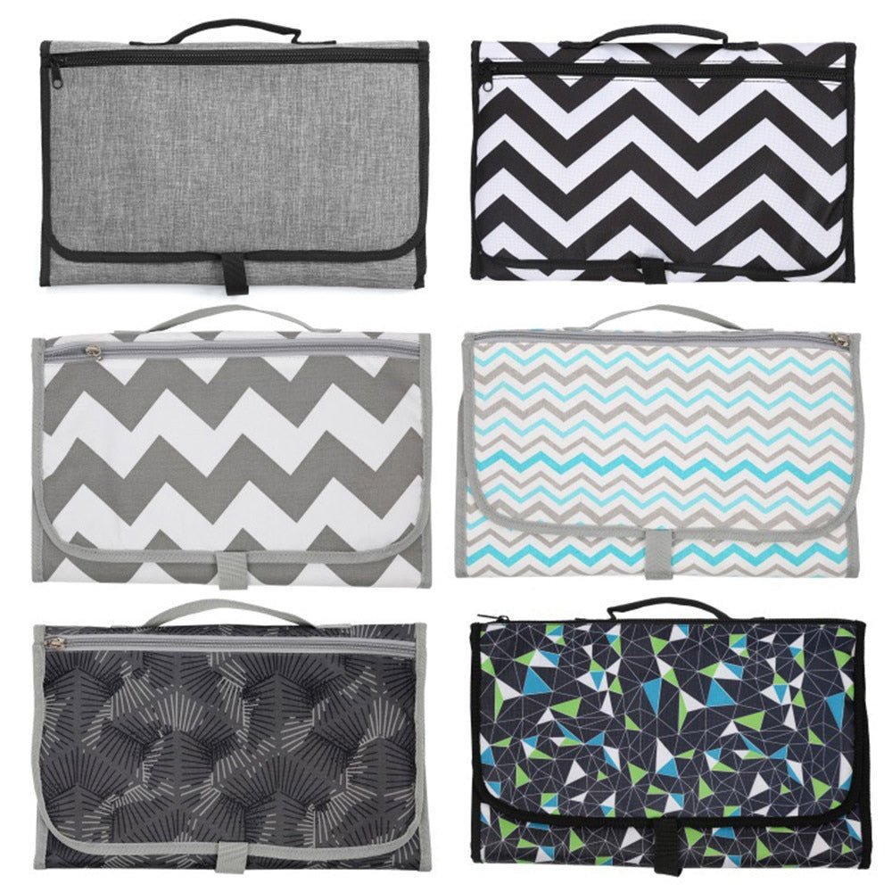 Waterproof Multifunction Portable Travel Baby Folding Diaper Bag - 3 in 1 image 2