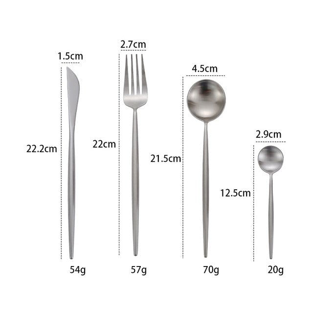 Gold Stainless Steel Cutlery Set image 28