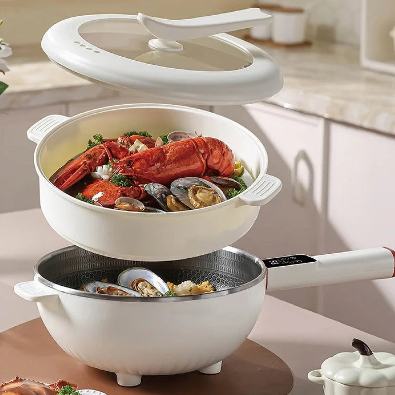 Smart Electric Multi-function Electric Pot Steamer Non-stick Fry Pan image 0