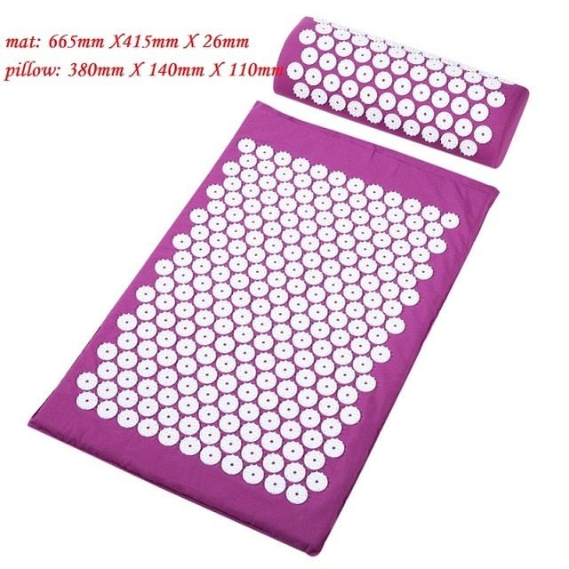 Acupressure Massage Yoga Mat with Pillow – Relaxation, Pain Relief, and Stress Reduction Set image 30