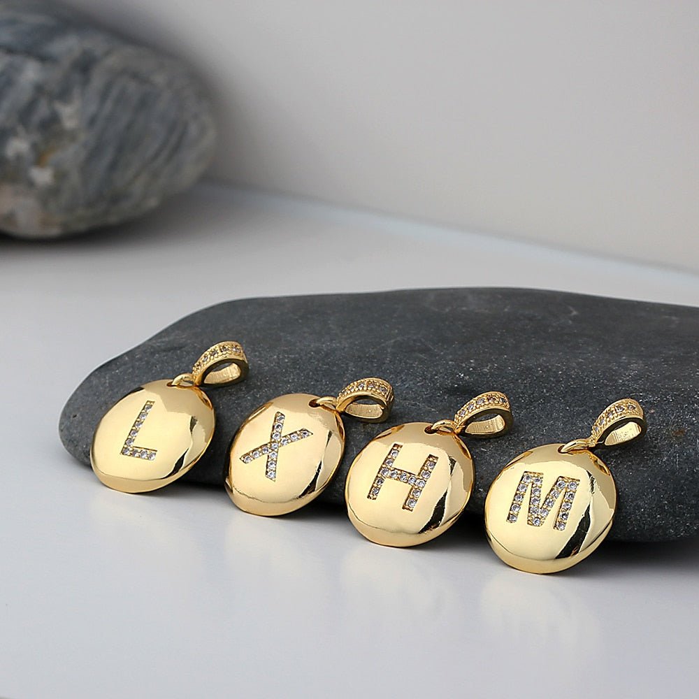Top Quality Personalized Gold Letters Women and Girls Initial Letter Necklace image 1