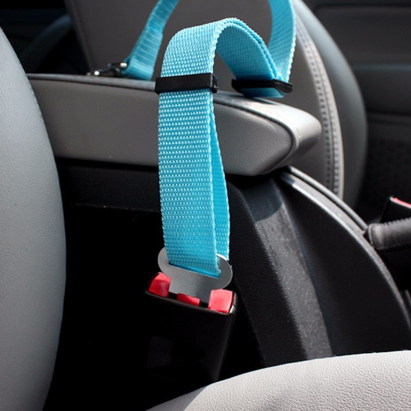 Pet Dog and Cat Car Seat Belt | Adjustable Harness Seatbelt | Lead Leash for Small Medium Dogs Travel Clip image 13