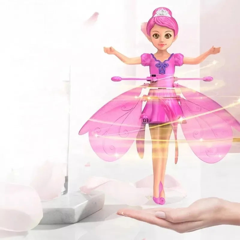 Children's Flying Doll Dancing Simulation Helicopter Gesture Induction Machine Rotating Flying Toy Luminous Toy Gift image 1
