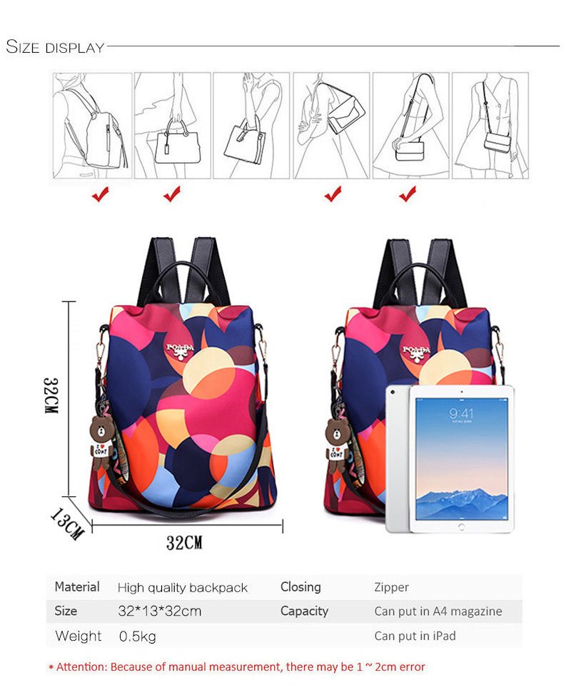 Large Capacity Women School Backpack image 0