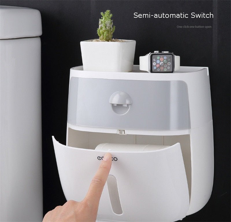 Waterproof Wall Mountable Toilet Tissue Paper Holder image 0