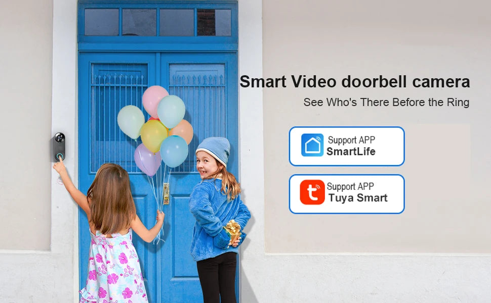 1080P Wireless Video Doorbell Camera ‚Äì WiFi Smart Doorbell with Motion Detection, Night Vision & Tuya Smart Home Integration image 8