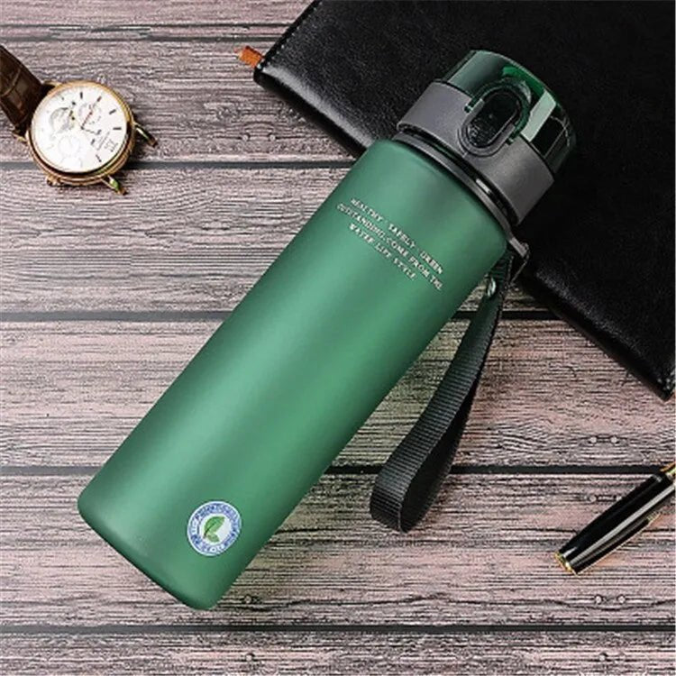 Brand BPA Free Leak Proof Sports Water Bottle High Quality Tour Hiking Portable My Favorite Drink Bottles 400ml 560ml - 560ml, Green image