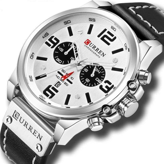 Mens Luxury Water Resistant Chronograph Sports Watch image 0