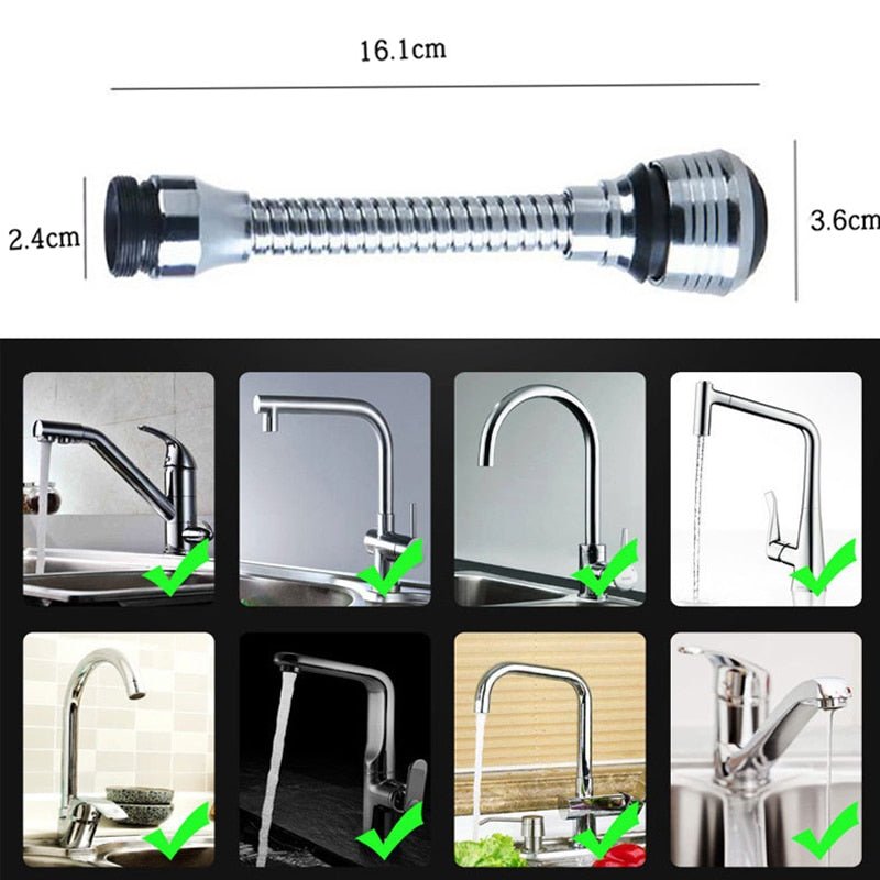 Water Saving Bathroom Kitchen Gadgets 2 Modes 360 Rotatable Bubbler High Pressure Faucet Extender Water Saving Bathroom Kitchen Accessories Supplies image 9
