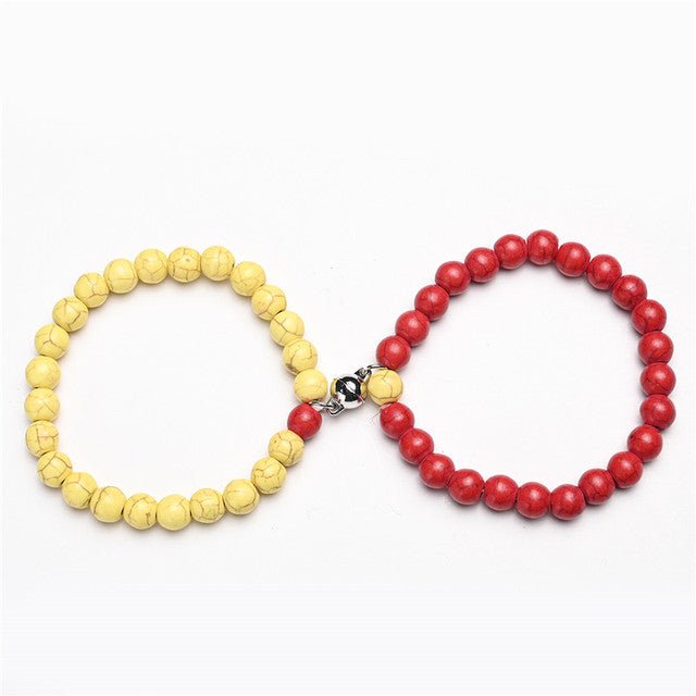 2Pcs/Set Couples Classic Natural Stone Beaded Bracelets image 7