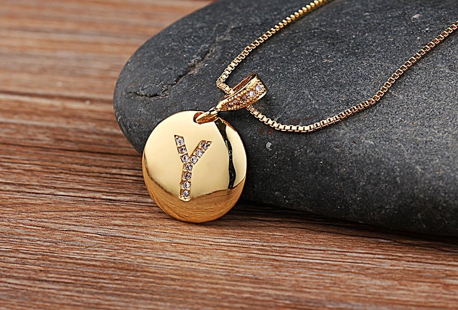 Top Quality Personalized Gold Letters Women and Girls Initial Letter Necklace image 25